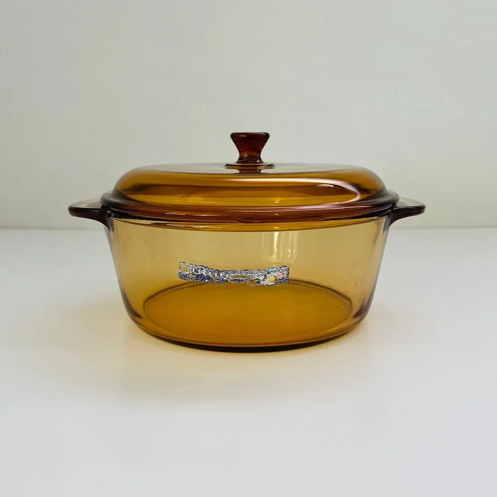 LUMINARC France Vitro Blooming Heat-Resistant Glass Cooking Pot 1.5 L